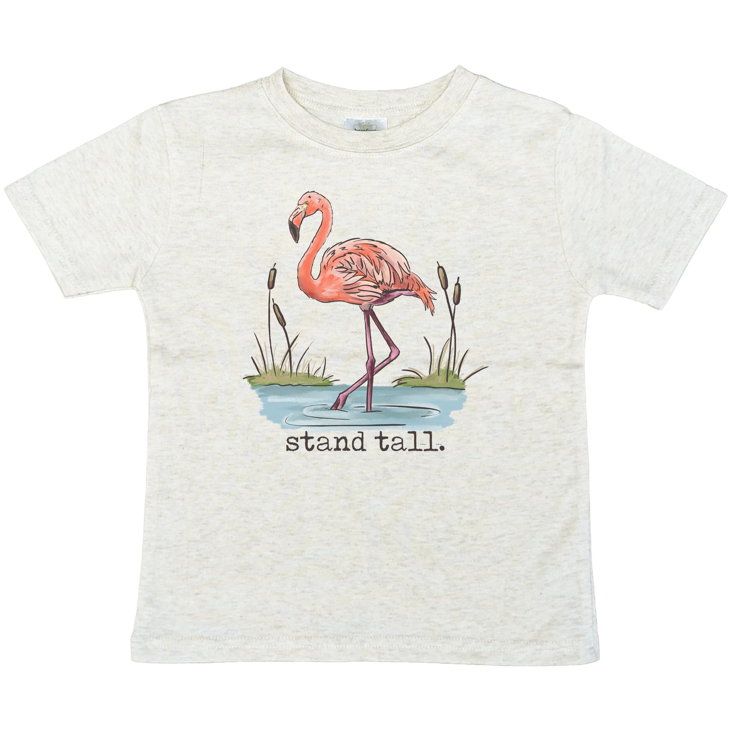 "Stand Tall" Flamingo Beach Summer Tee