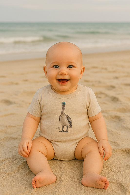 "Get Salty" Pelican Beach Baby Body Suit