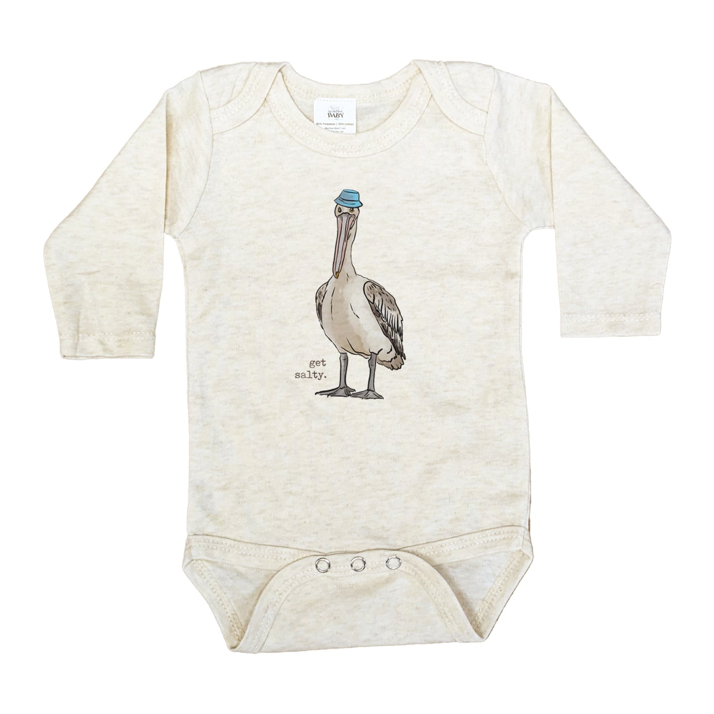 "Get Salty" Pelican Beach Baby Body Suit
