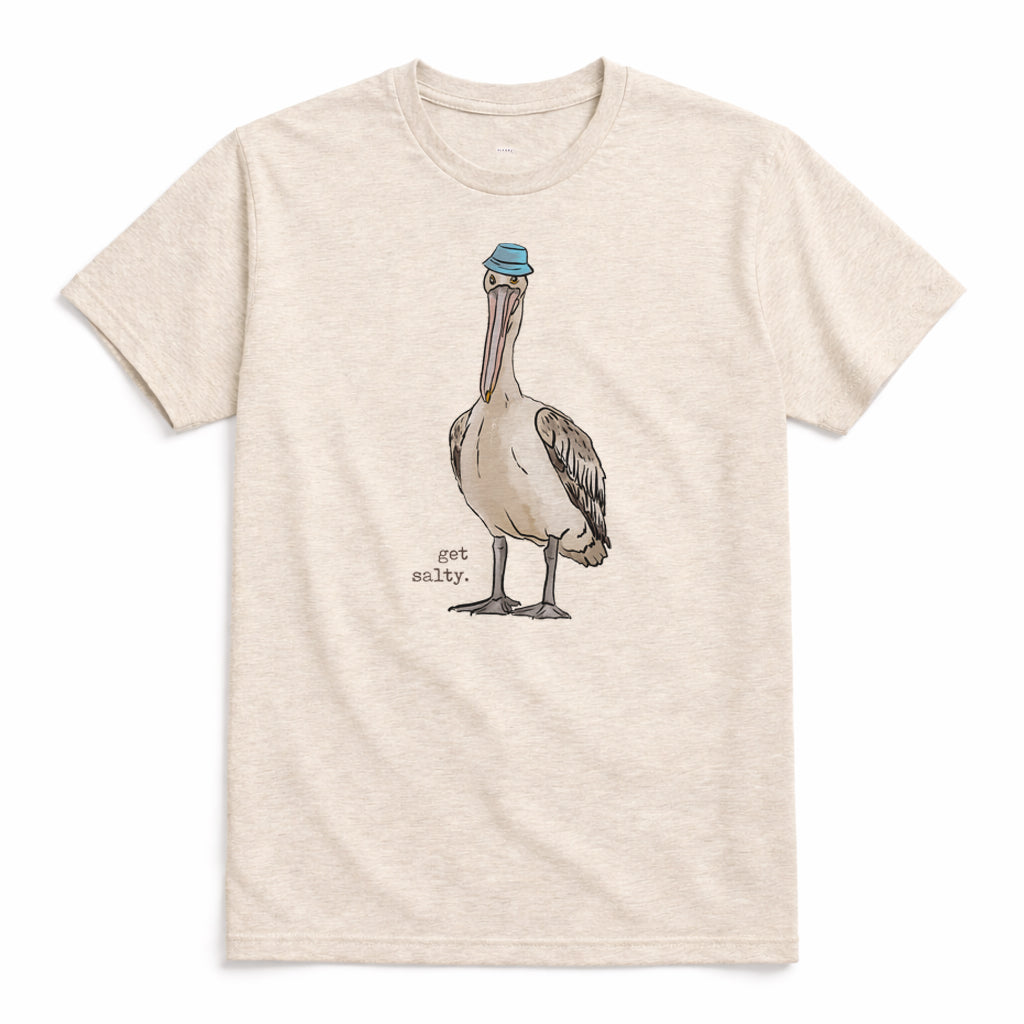Adult "Get Salty" Pelican in a bucket hat Shirt