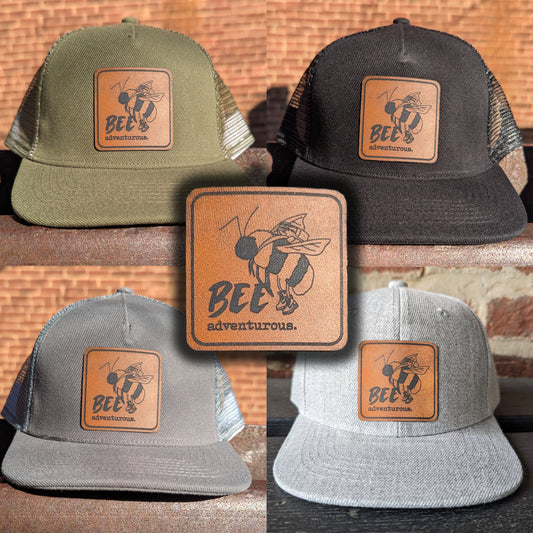 "Bee Adventurous" Mesh Back Trucker Hat for Boys and Girls | Youth Size | FOUR Color Options