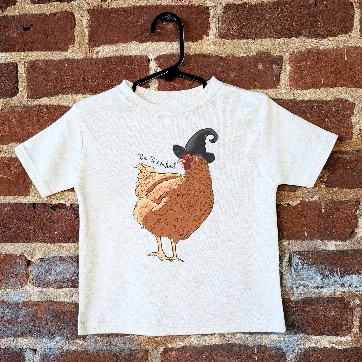 "Be Witched" Halloween Chicken Toddler Tee