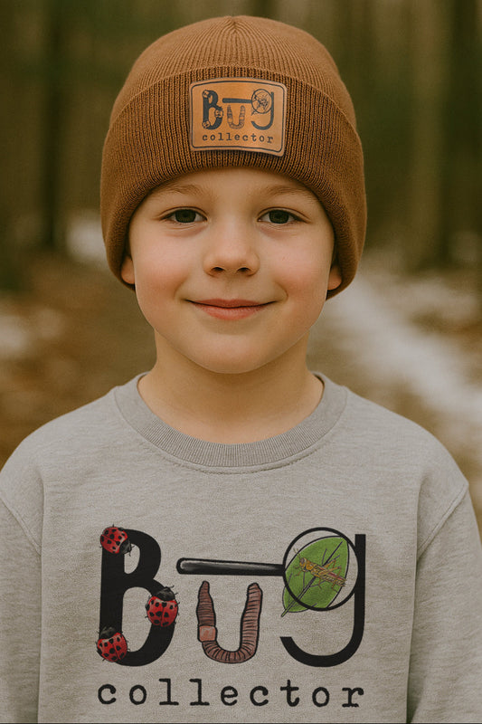 "Bug Collector" Nature Lover Hiking Beanie Hat | One Size Fits All | FOUR Color Options