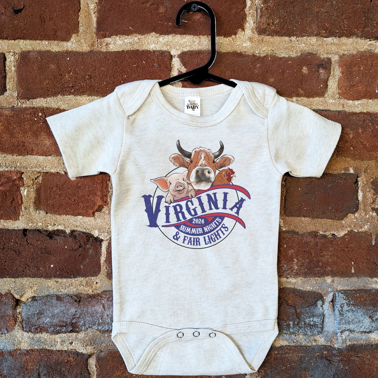 Virginia Retro State Fair Baby Fall Body Suit
