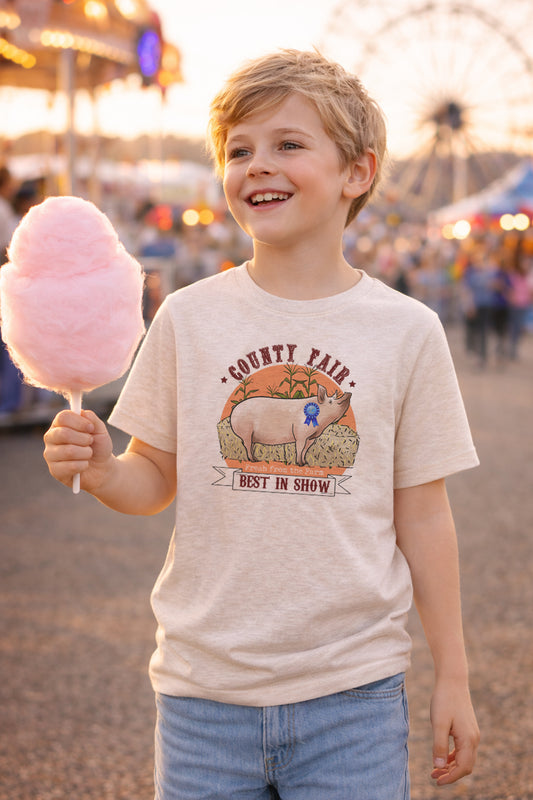 State Fair "best in show" Pig Tee for Kids