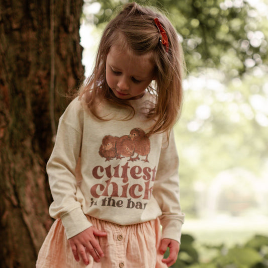 "Cutest Chick in the barn" Long Sleeve shirt