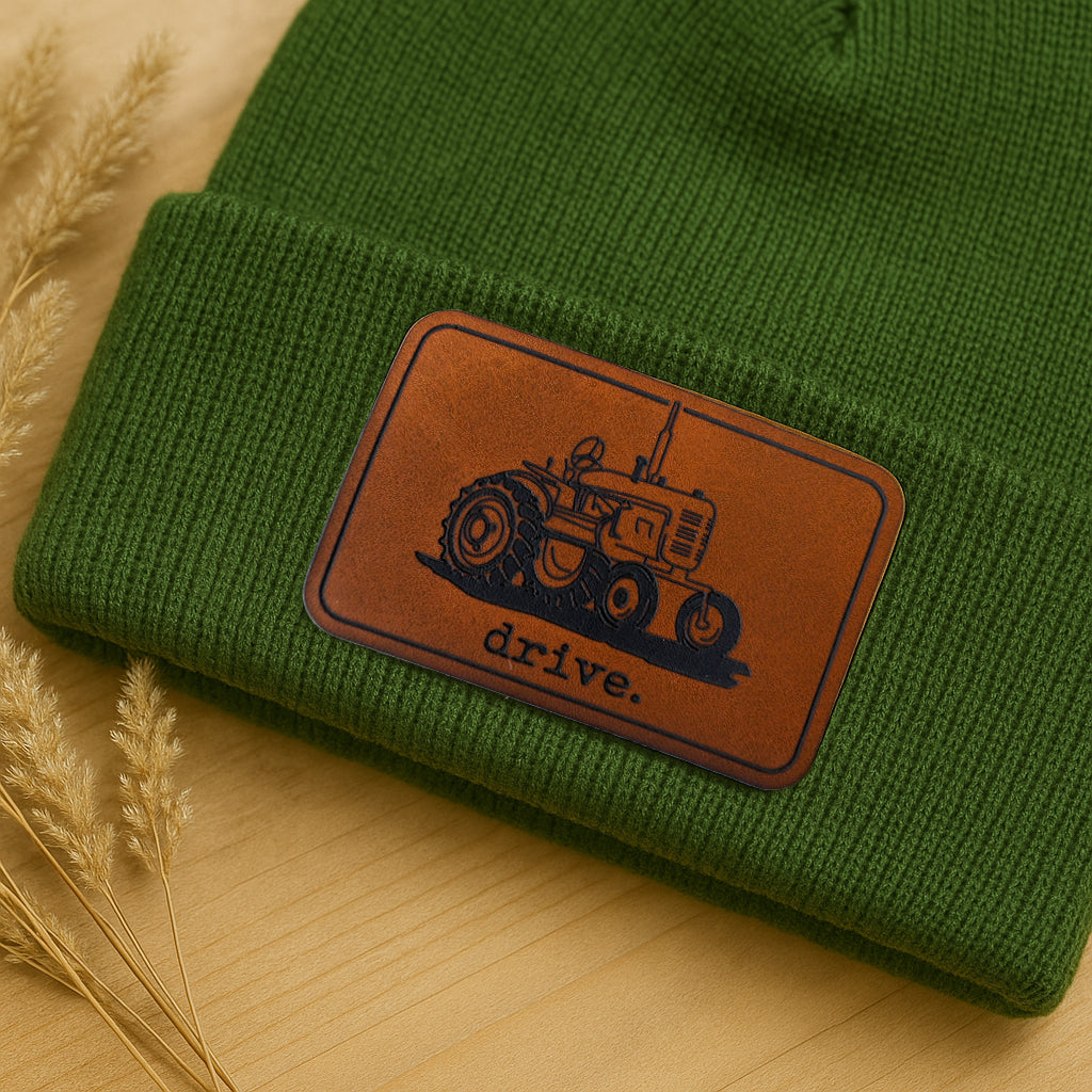 "Drive" Tractor Country Kid Beanie Hat | One Size Fits All | FOUR Color Options