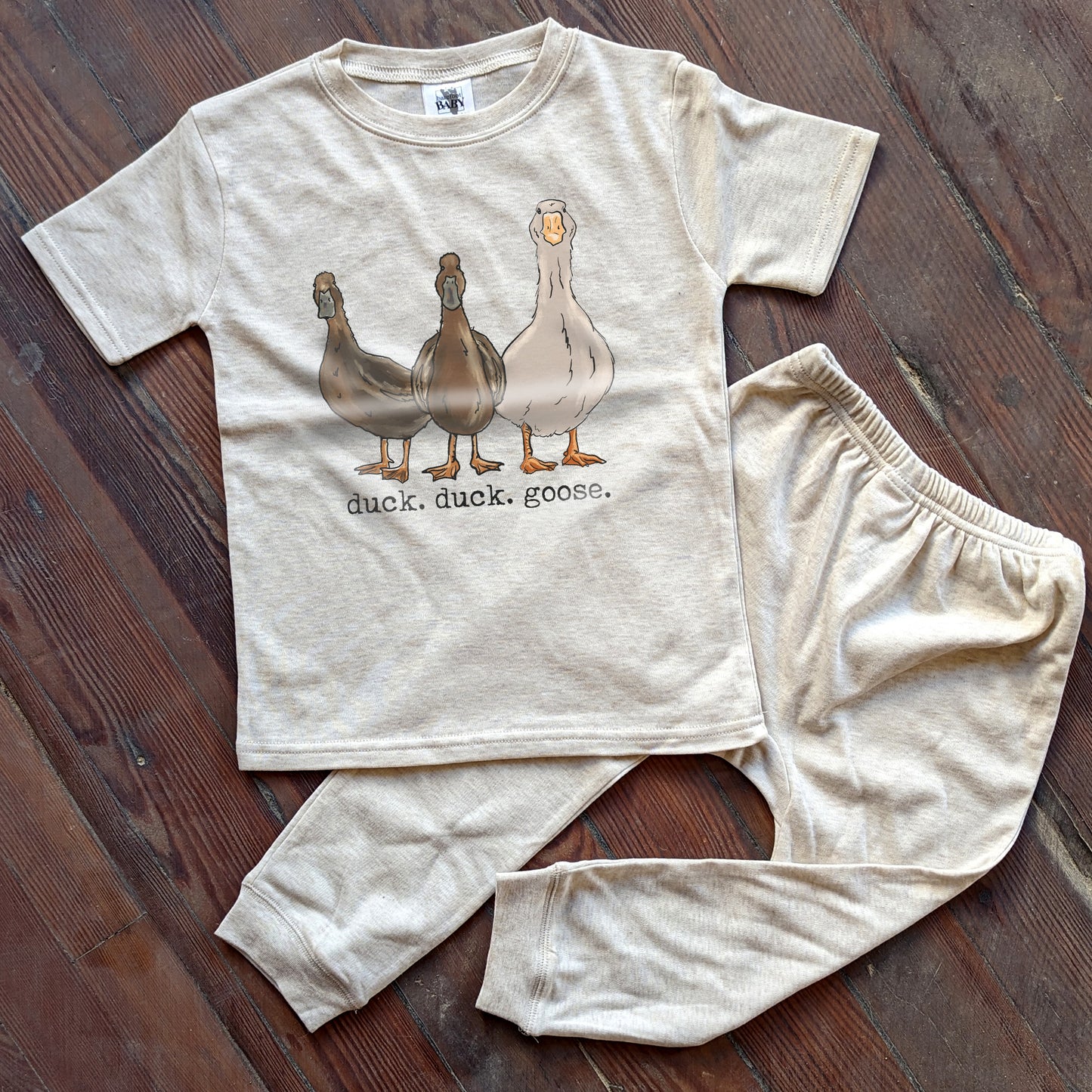 Duck Duck Goose Homestead Kid Sleep 'n Play Set | Size 2T through 5T | Includes Shirt & Joggers