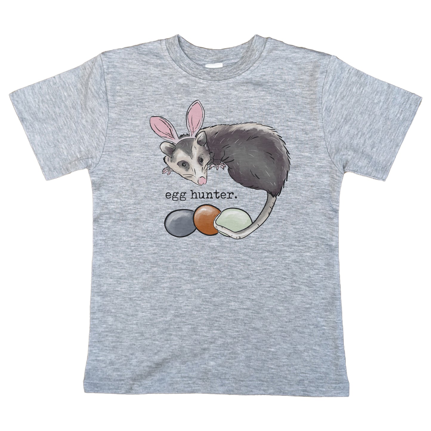 "Egg Hunter" Opossum Easter T-Shirt for Boys