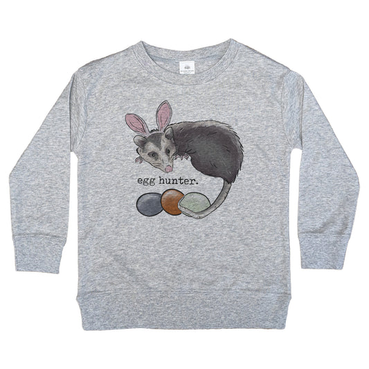 "Egg Hunter" Opossum Easter Long Sleeve Shirt for Boys