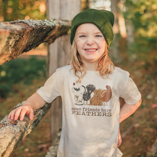 "Some friends have feathers" Chicken T-shirt