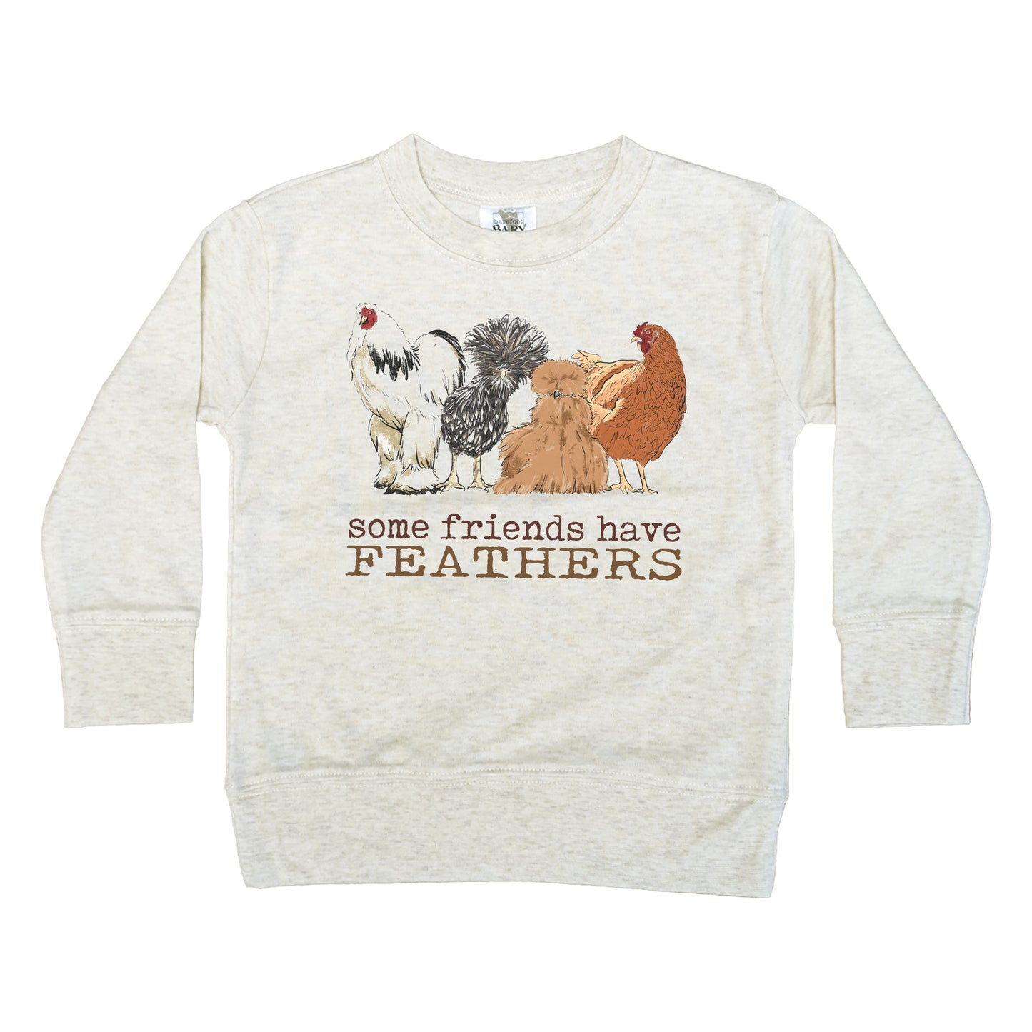 "Some friends have Feathers" Toddler Pullover