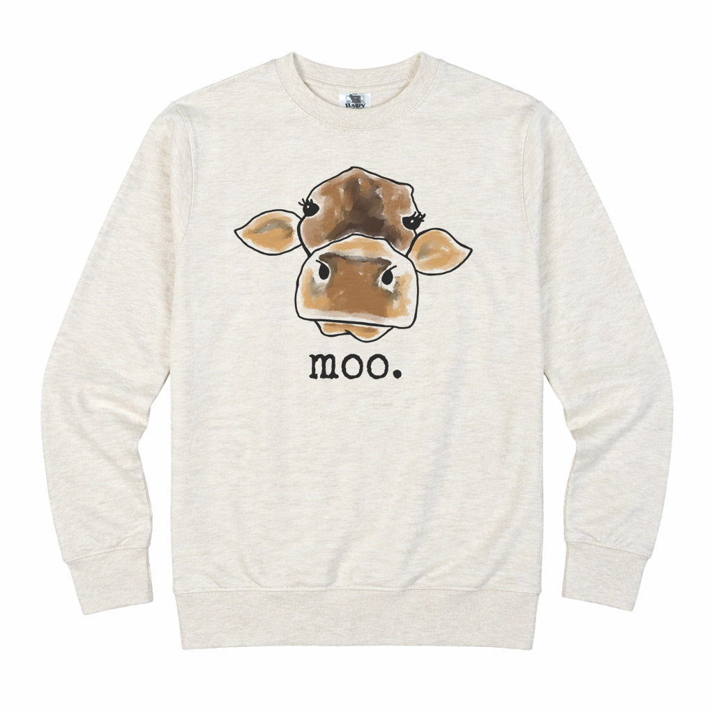 ADULT "moo." cow Country Farm Tee or Long Sleeve