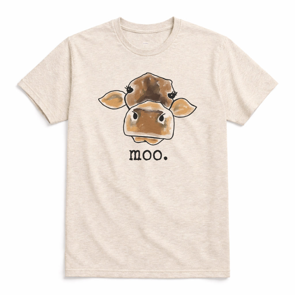 ADULT "moo." cow Country Farm Tee or Long Sleeve