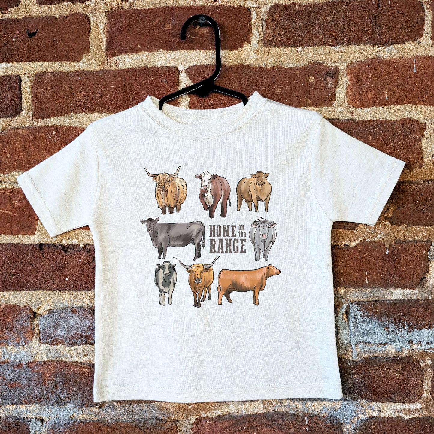 "Home on the range" Beige Toddler or Youth T-Shirt | Western Line