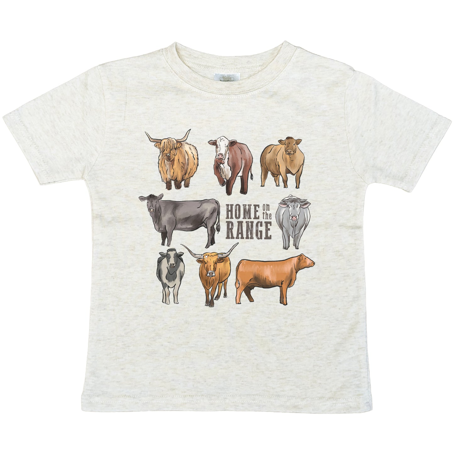 "Home on the range" Beige Toddler or Youth T-Shirt | Western Line