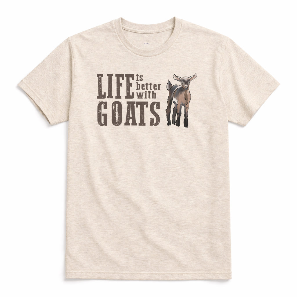 Adult "Life is better with GOATS" Tee or Long Sleeve Shirt