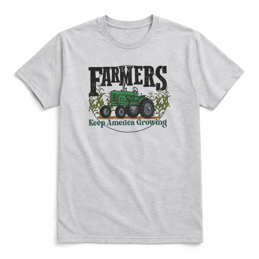 Adult "Farmers Keep America Growing" Short or Long Sleeve Shirt