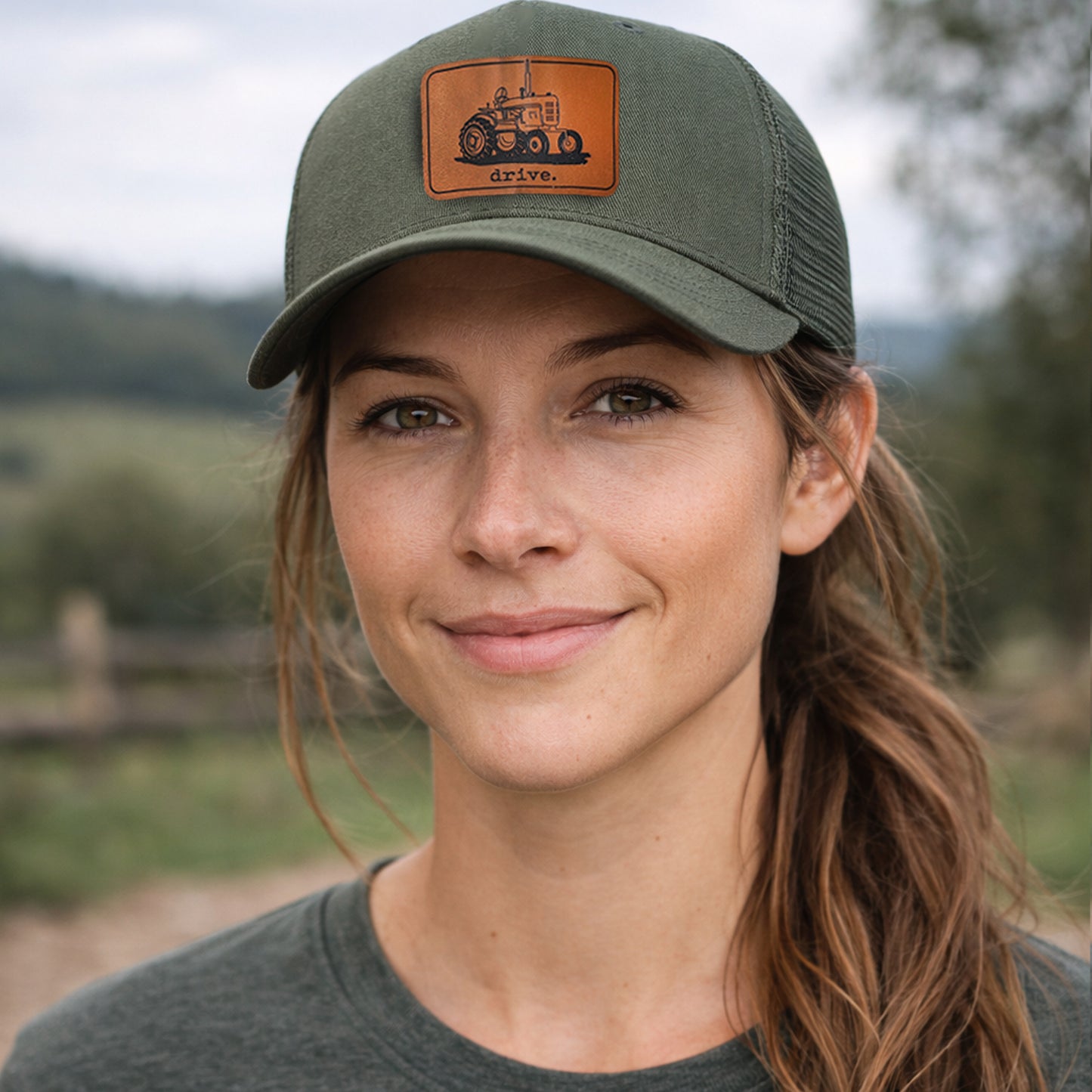 Drive Tractor Rural Trucker Hat for Adults | 4 Colors