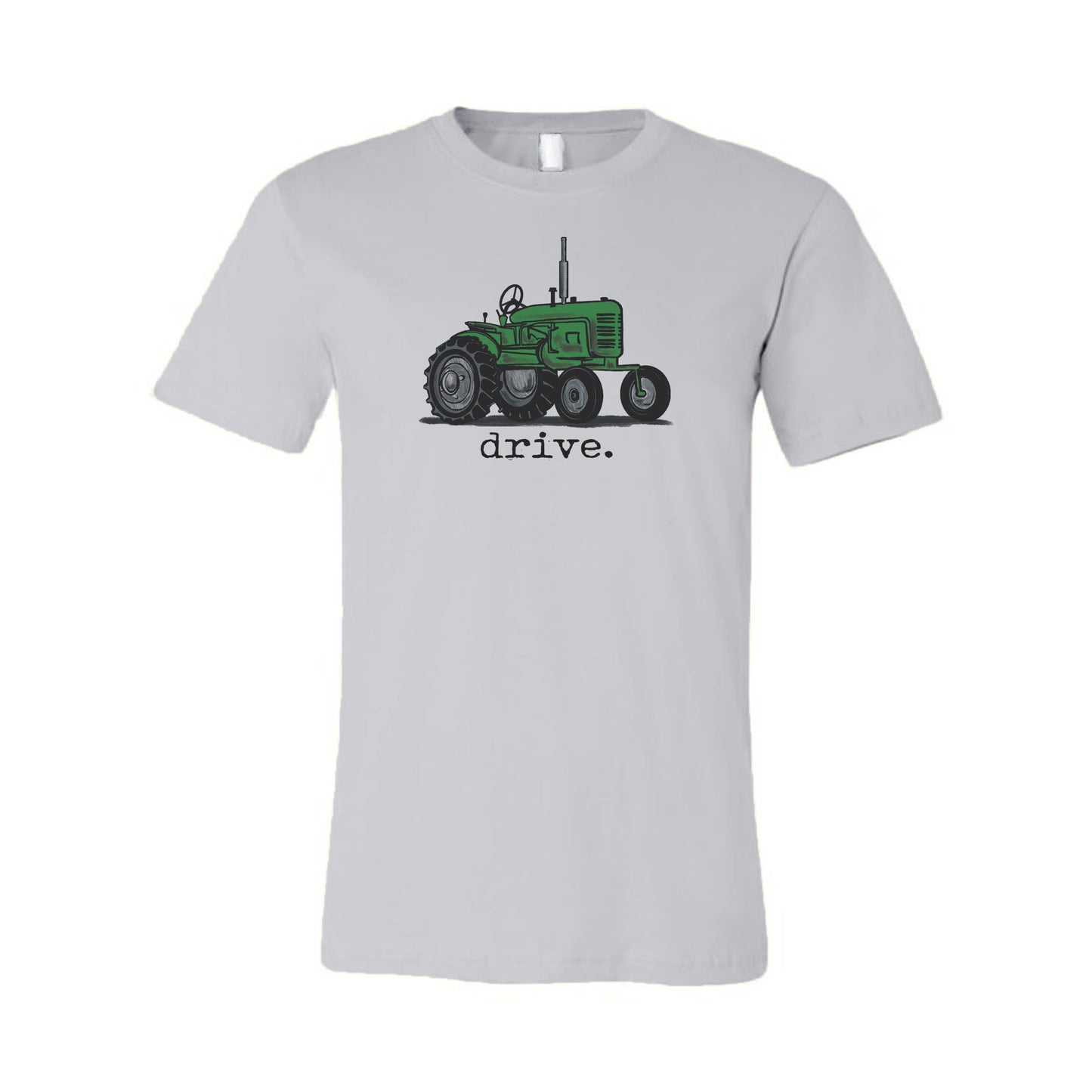 ADULT "drive" Green Tractor T-shirt