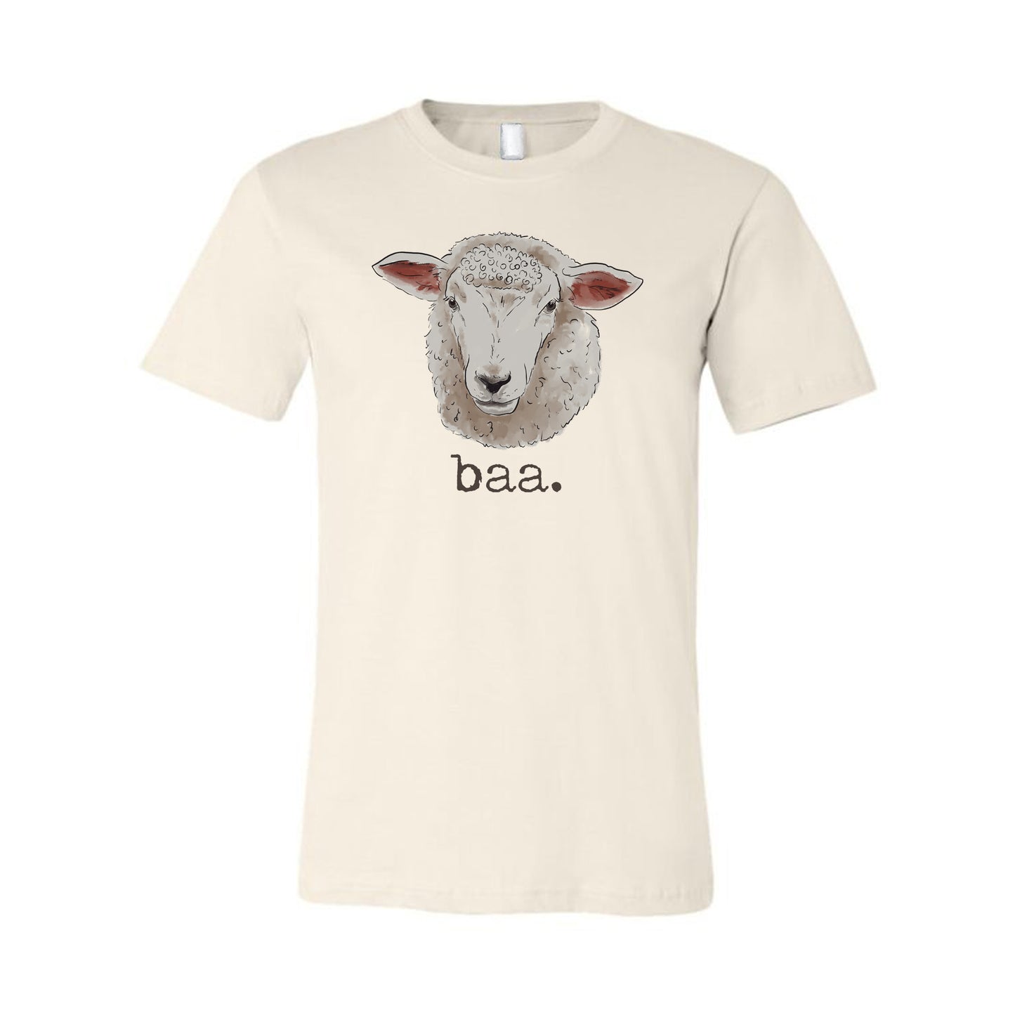 ADULT "Baa." Sheep Lover Farm Tee