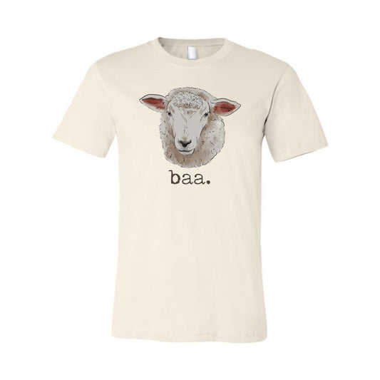 ADULT "Baa." Sheep Lover Farm Tee