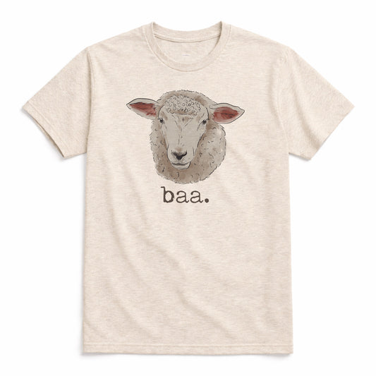 Adult "Baa." Sheep Tee or Long Sleeve