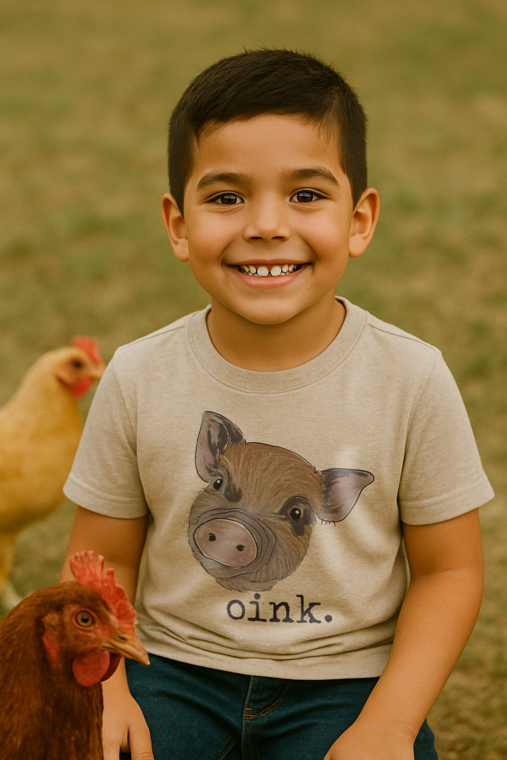 "Oink" pig Toddler/Youth Tee