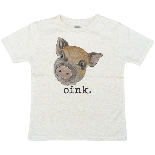 "Oink" pig Toddler/Youth Tee