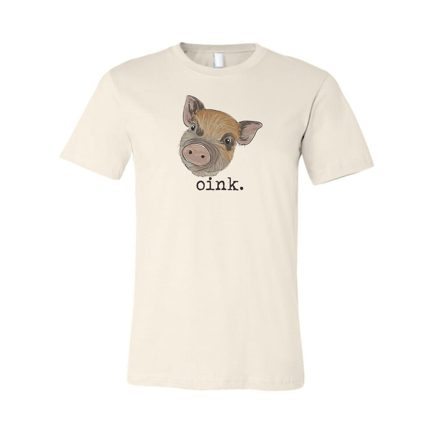 "Oink" pig Adult Tee