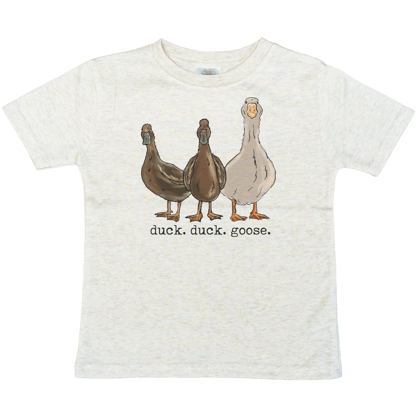 "duck. duck. goose" Toddler/Youth Beige tee
