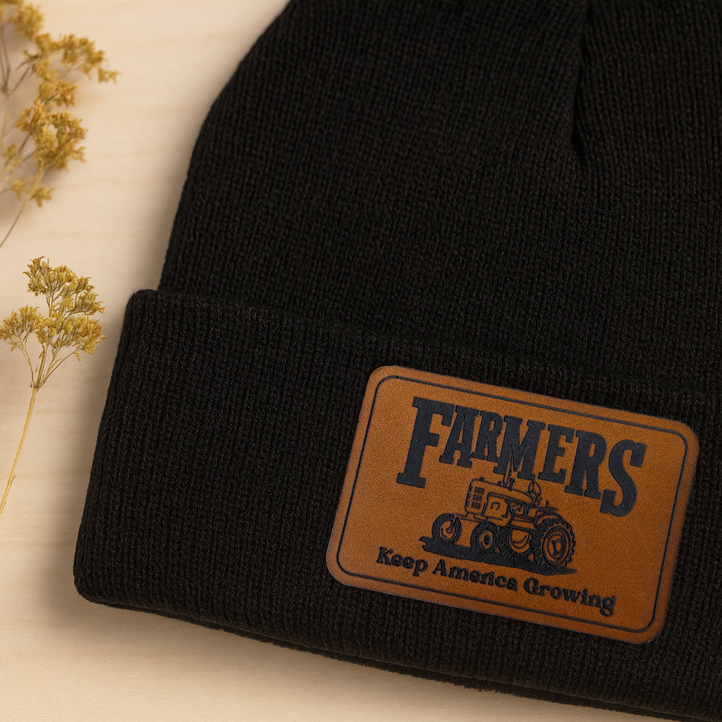 "Farmers Keep America Growing" Rural Living Country Kid Beanie Hat | One Size Fits All | FOUR Color Options