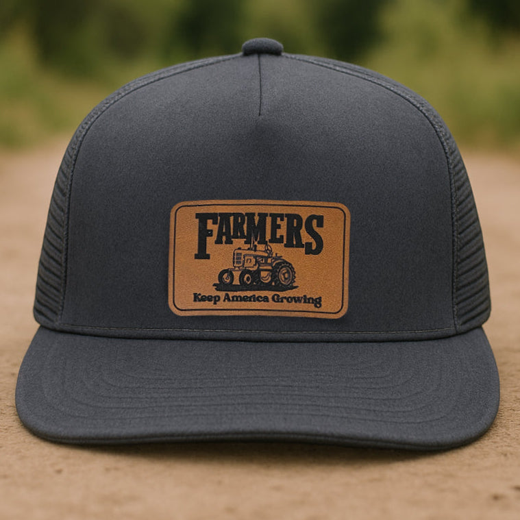 "Farmers Keep America Growing" Mesh Back Trucker Hat | FOUR Color Options