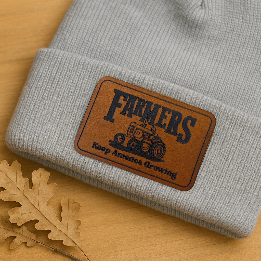 "Farmers Keep America Growing" Rural Living Country Kid Beanie Hat | One Size Fits All | FOUR Color Options