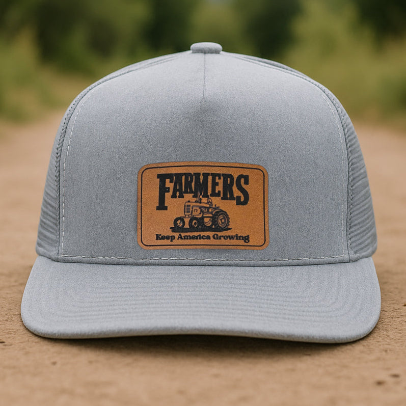 "Farmers Keep America Growing" Mesh Back Trucker Hat | FOUR Color Options