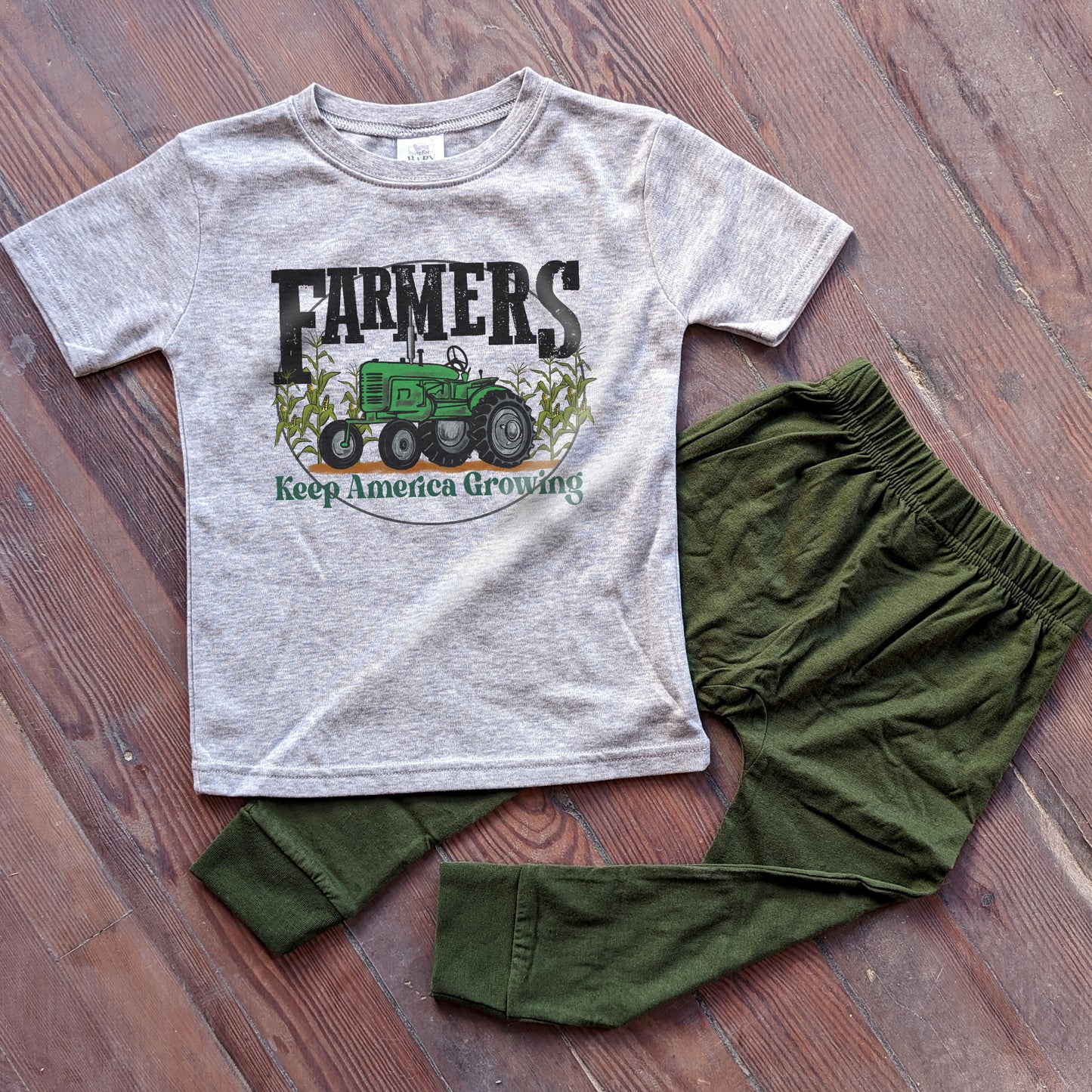 Rural Heroes Farm Set for Country Kids Sleep 'n Play Set | Size 2T through 5T | Includes Shirt & Joggers