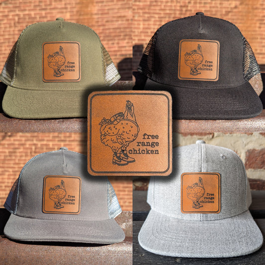 "Free Range" Mesh Back Trucker Hat for Boys and Girls | Youth Size | FOUR Color Options