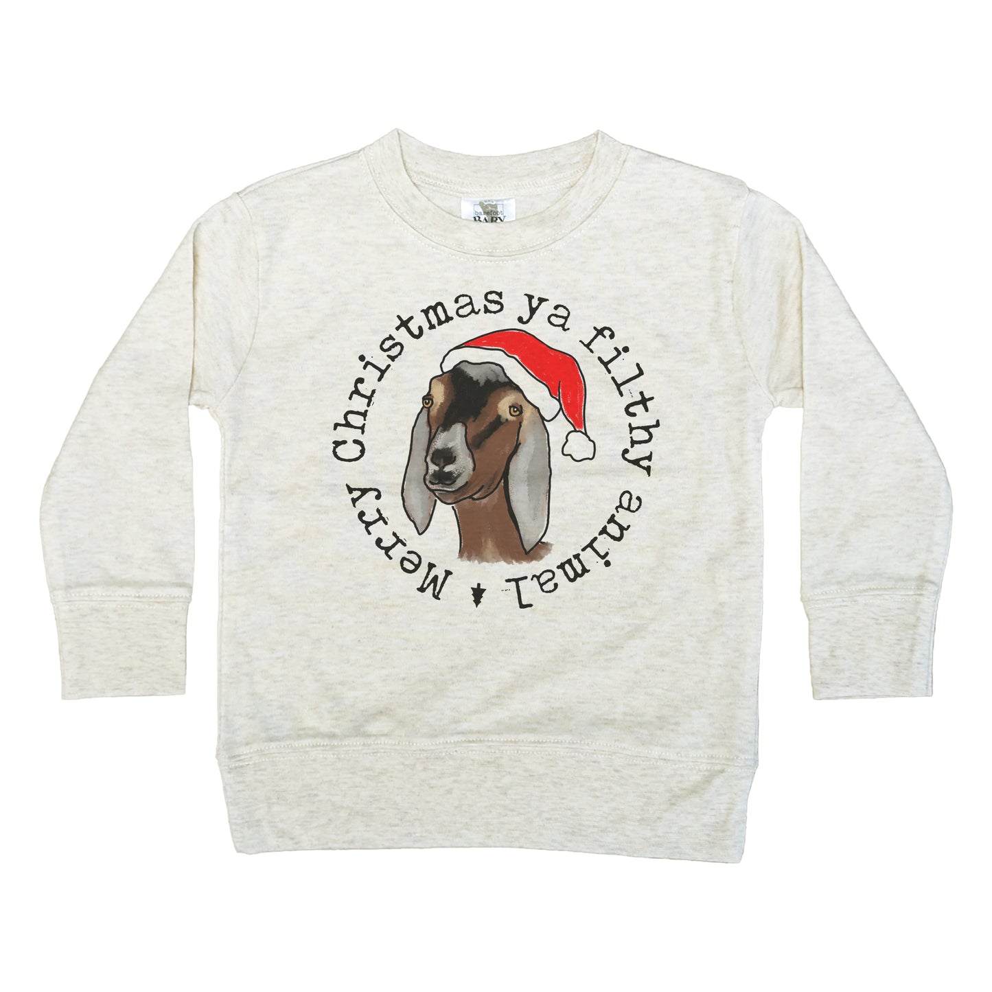 "Filthy Animal" Country Western Goat Kid Long Sleeve tee