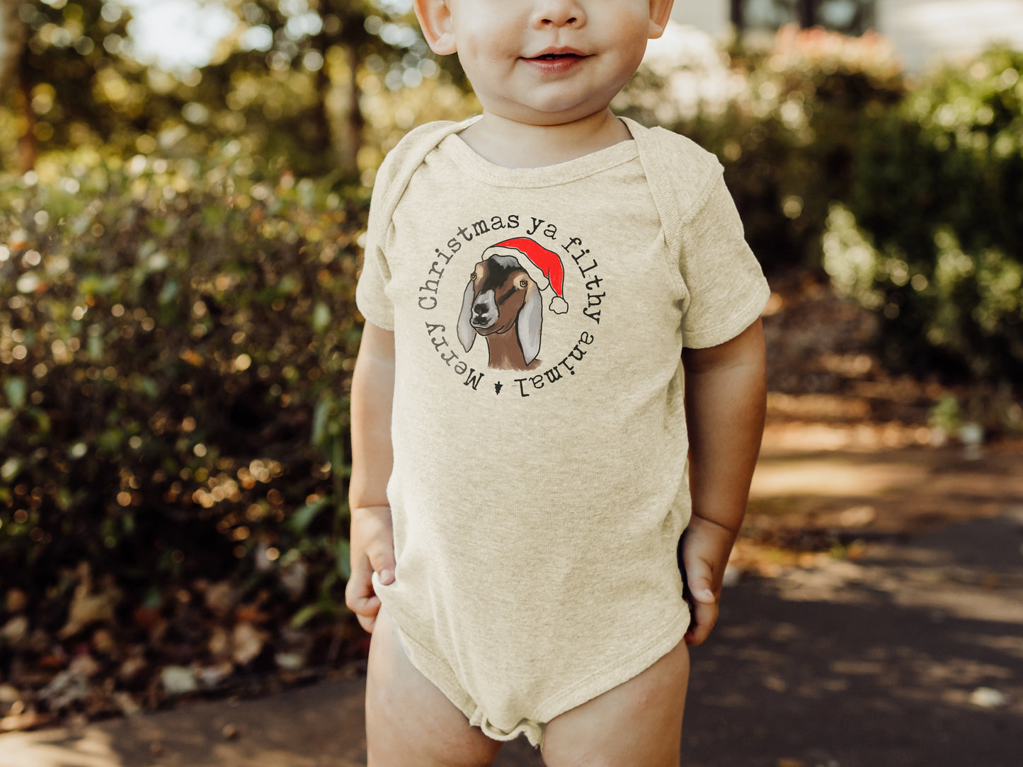 "Filthy Animal" Country Western Goat Farm Baby Body Suit