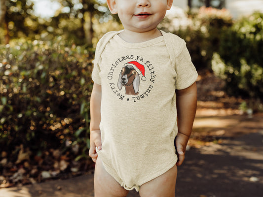 "Filthy Animal" Country Western Goat Farm Baby Body Suit