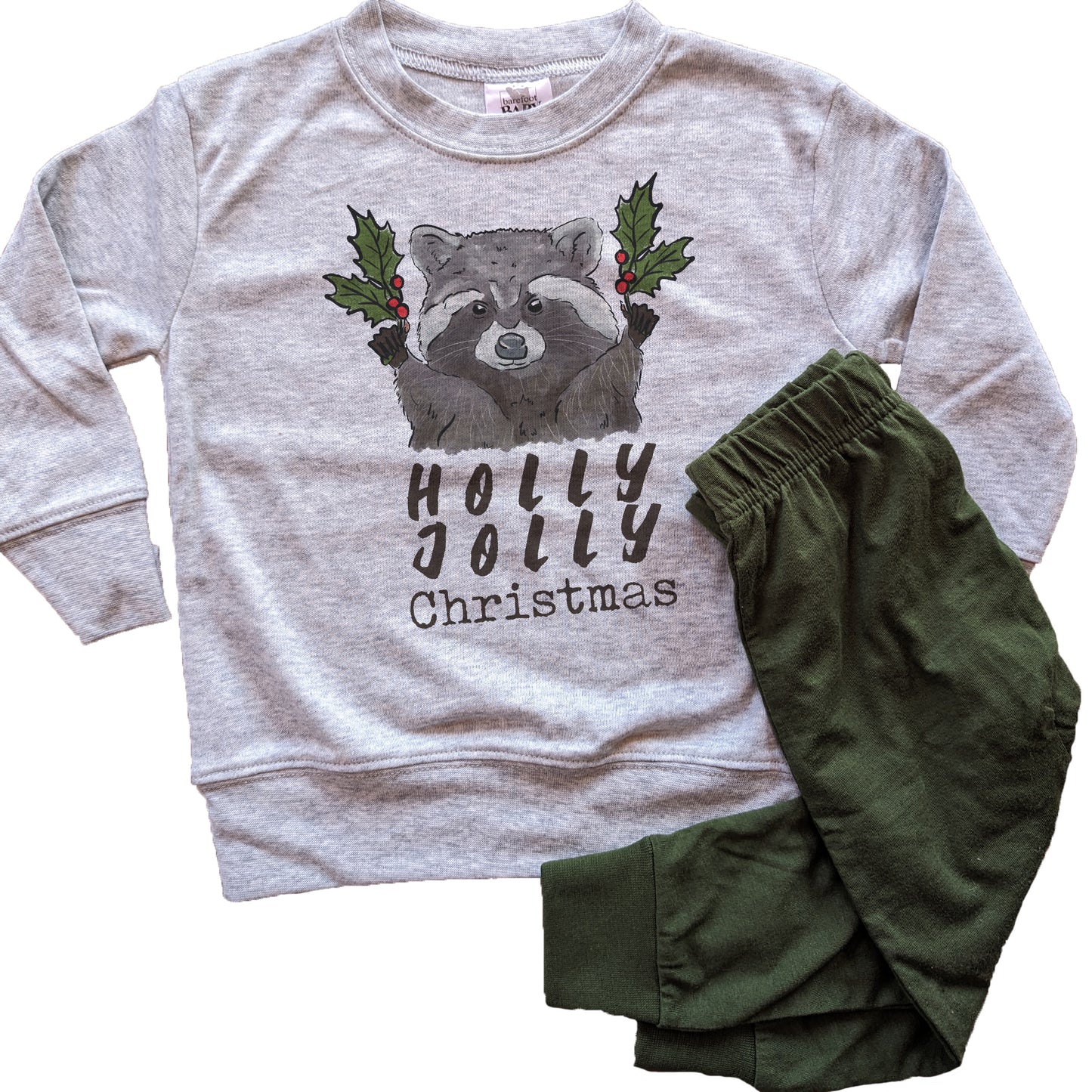 "Have a Holly Jolly Christmas" Holiday Sleep N' Play Set | Ages 2T-5T Includes Shirt & Joggers