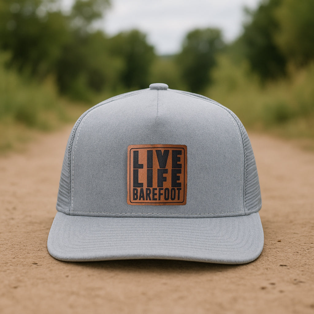"Live Life Barefoot" Mesh Back Trucker Hat | FOUR Color Options