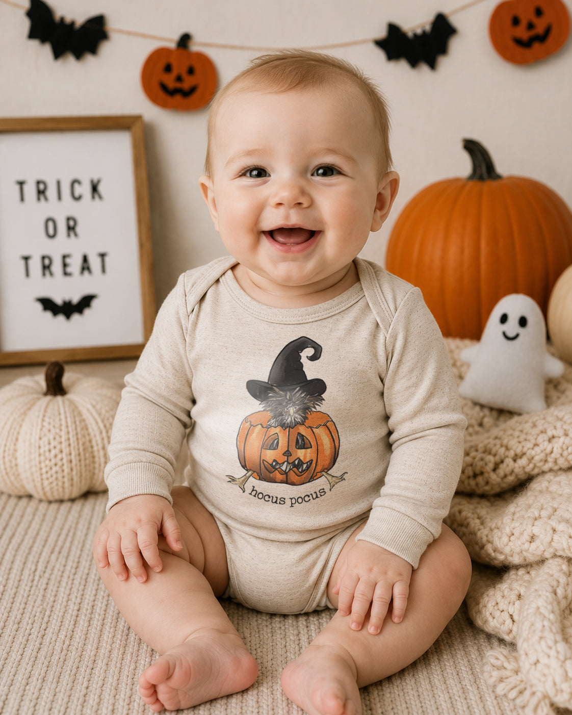 "Hocus Pocus" Halloween Chicken Baby Body Suit