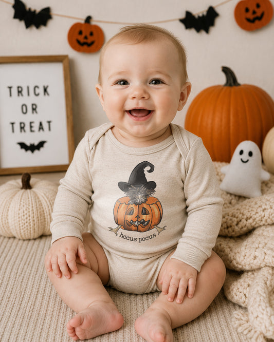 "Hocus Pocus" Halloween Chicken Baby Body Suit