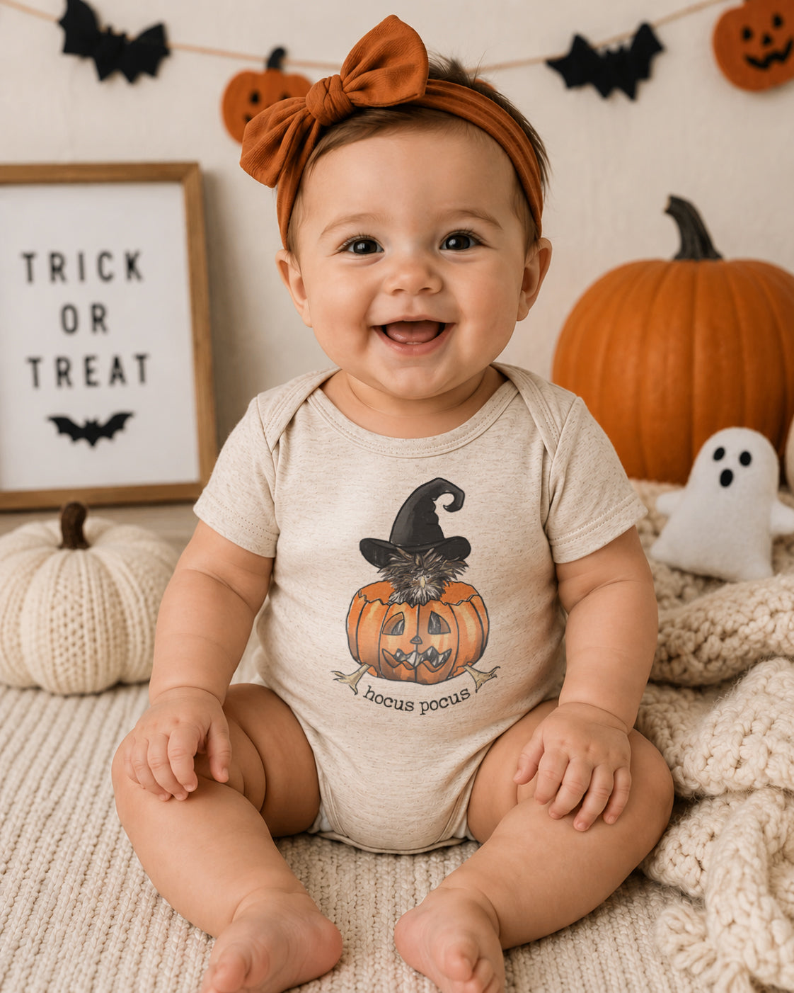 "Hocus Pocus" Halloween Chicken Baby Body Suit