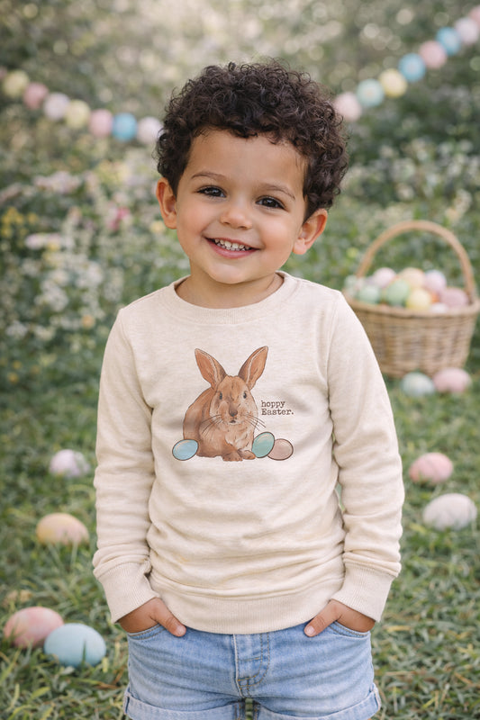 "Hoppy Easter" Bunny Long Sleeve Shirt