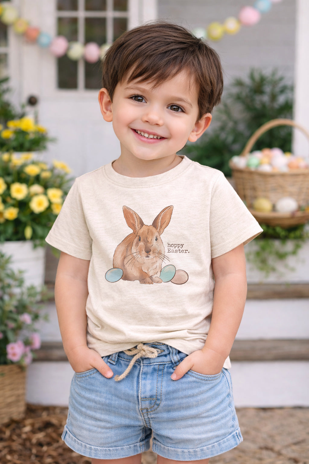 "Hoppy Easter" Bunny Kid Shirt