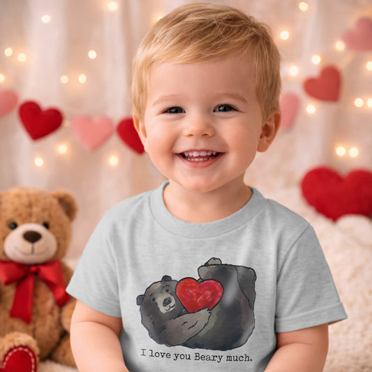 "I love you Beary much" Valentine's Day Baby Bear t-shirt for Kids