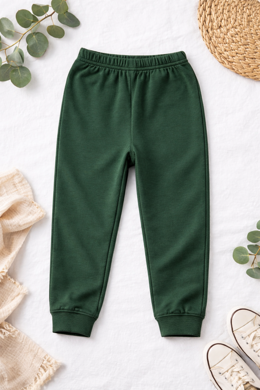 Olive Green Joggers (2T-5T) - Cozy, Soft, Perfect for Sleep or Play - Add-On Item