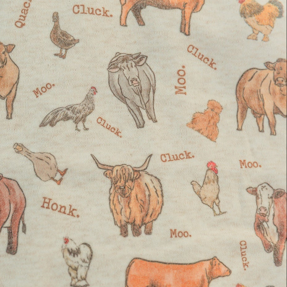 Cow and Chicken Farm all-over-print Pajamas